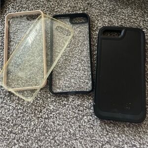Phone Protective Case Bundle - Black, Clear, Beige